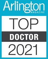 Arlington Magazine Top Doctor 2021 Badge