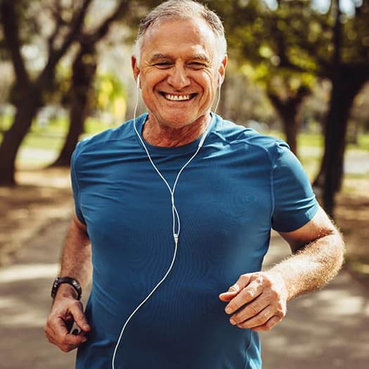 Older Man Jogging