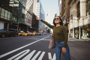 Woman in sunglasses